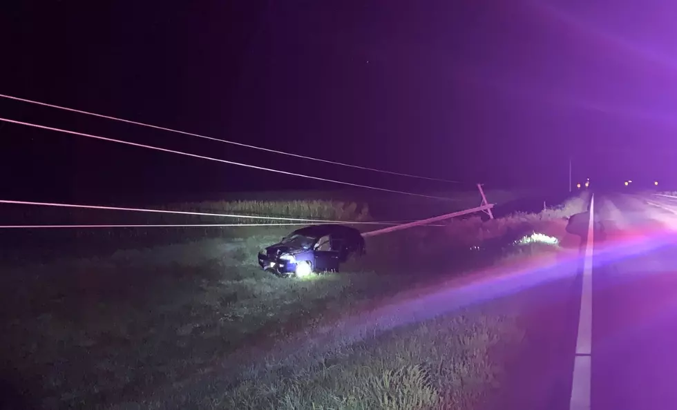 Car Crashes Into Power Pole Causing Outage