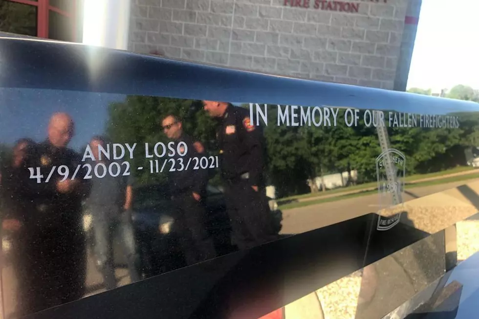 Memorial Bench Dedicated for Fallen St. Joseph Firefighter