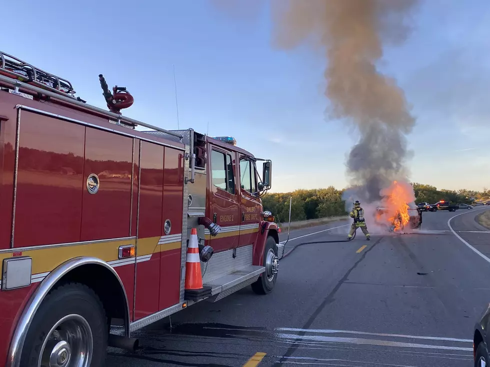 Car Hits Deer, Bursts Into Flames in Isanti County