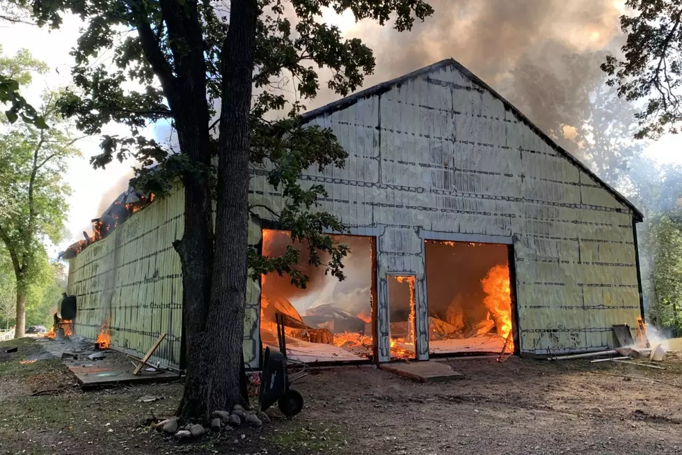 Fire Crews Respond to Large Shed Fire Near Kimball