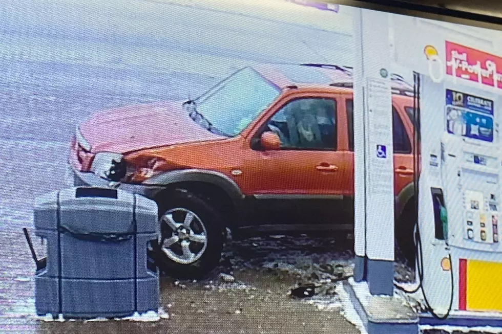 Authorities Searching for Vehicle Involved in Gas Pump Hit and Run