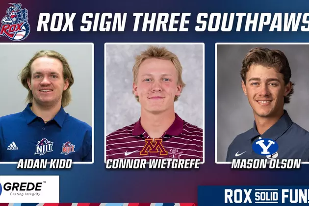St. Cloud Rox Sign 3 Lefthanded Pitchers