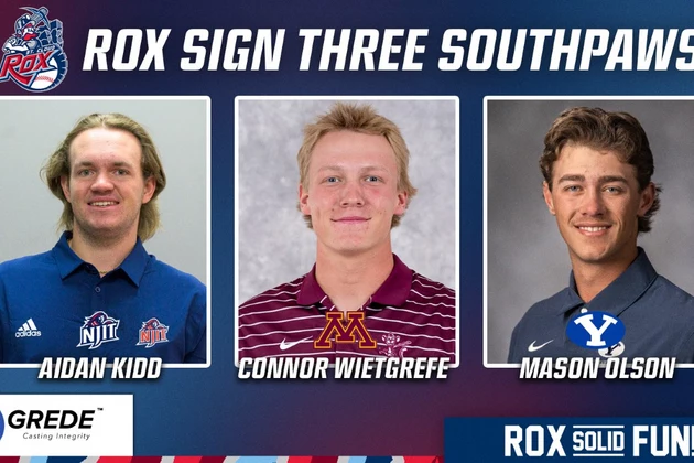 St. Cloud Rox Sign 3 Lefthanded Pitchers