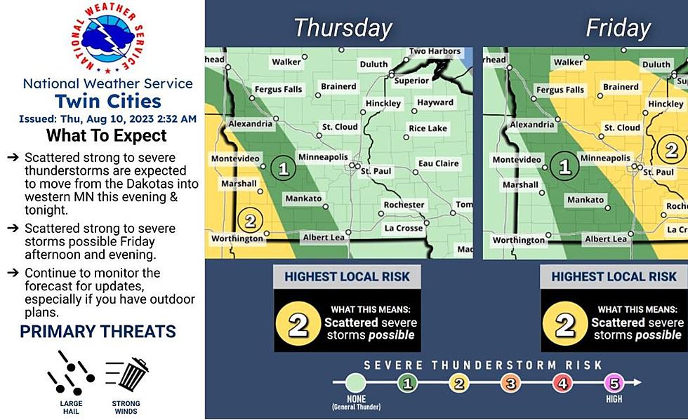 Portions of Minnesota Could See Severe Storms on Friday