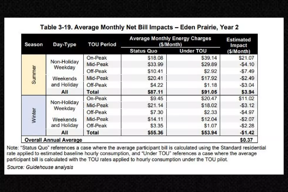 Graph: Submitted by Xcel Energy
