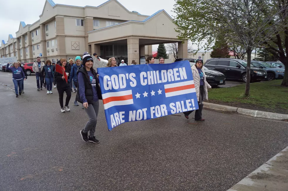People Walked Together To Raise Awareness About Sex Trafficking