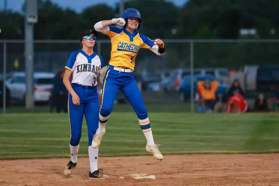 Cathedral Softball Falls in State Semis; Plays for 3rd Today