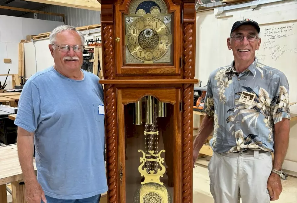 Late Woodworker's Grandfather Clock Finished By Fellow Craftsmen