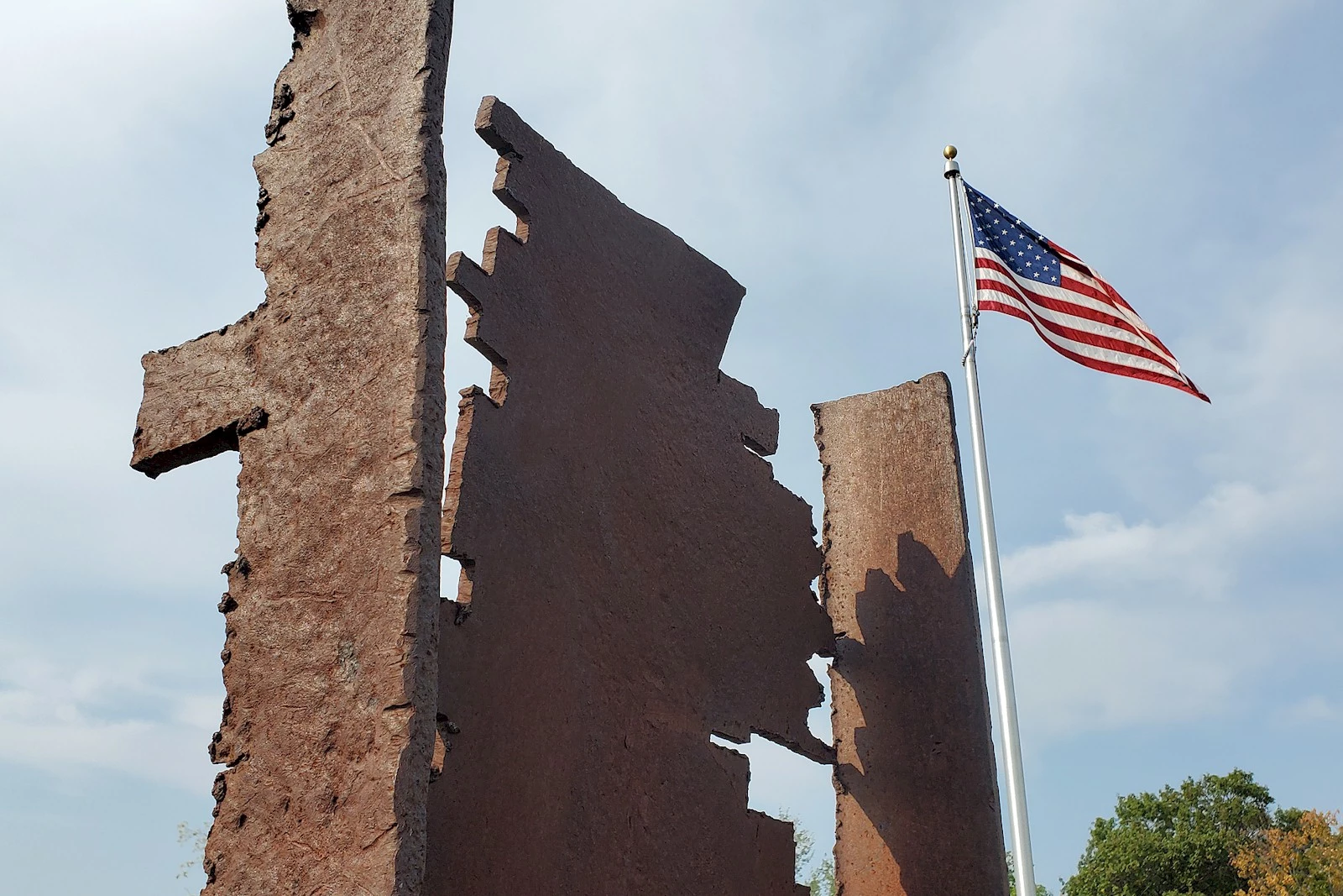 Steel Beam From Ground Zero: Tribute To Heroes in Rockville, MN