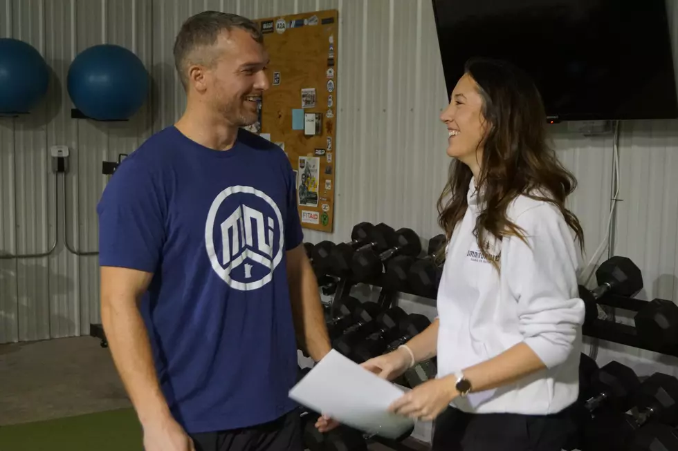 Omni Training Facility Owners Colin Briscoe and Leah Egan, PHOTO by Paul Habstritt, WJON