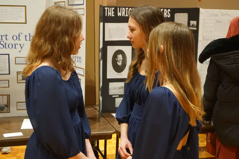 Ellery Schwehr, Lilah Hohlen, and Halle Stegemann, PHOTO by Paul Habstritt, WJON