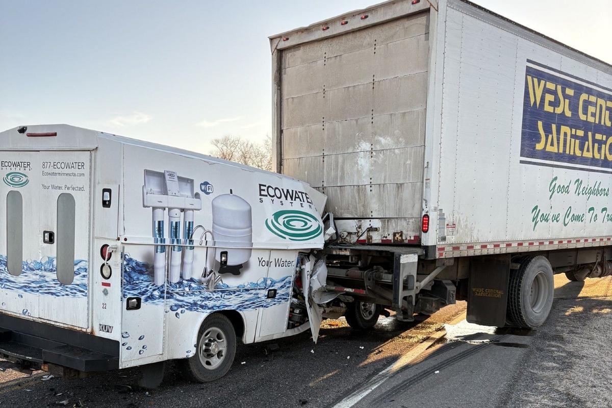 Morning Crash in Eden Lake Township Involves Van and Box Truck