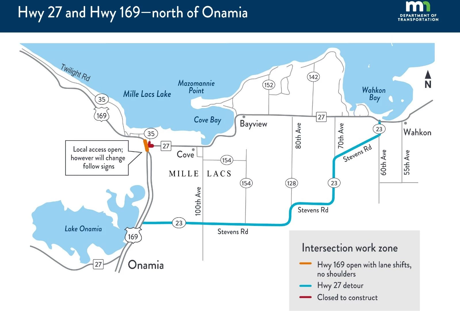 Detours Ahead: Road Changes at Highway 169 and Highway 27