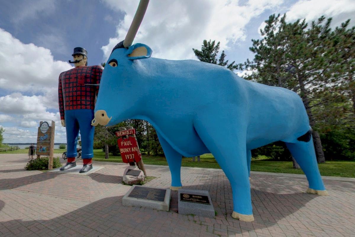 Bemidji’s Paul Bunyan And Babe The Blue Ox Get a Glow Up Bemidji’s Paul Bunyan And Babe The Blue Ox Get a Glow Up
