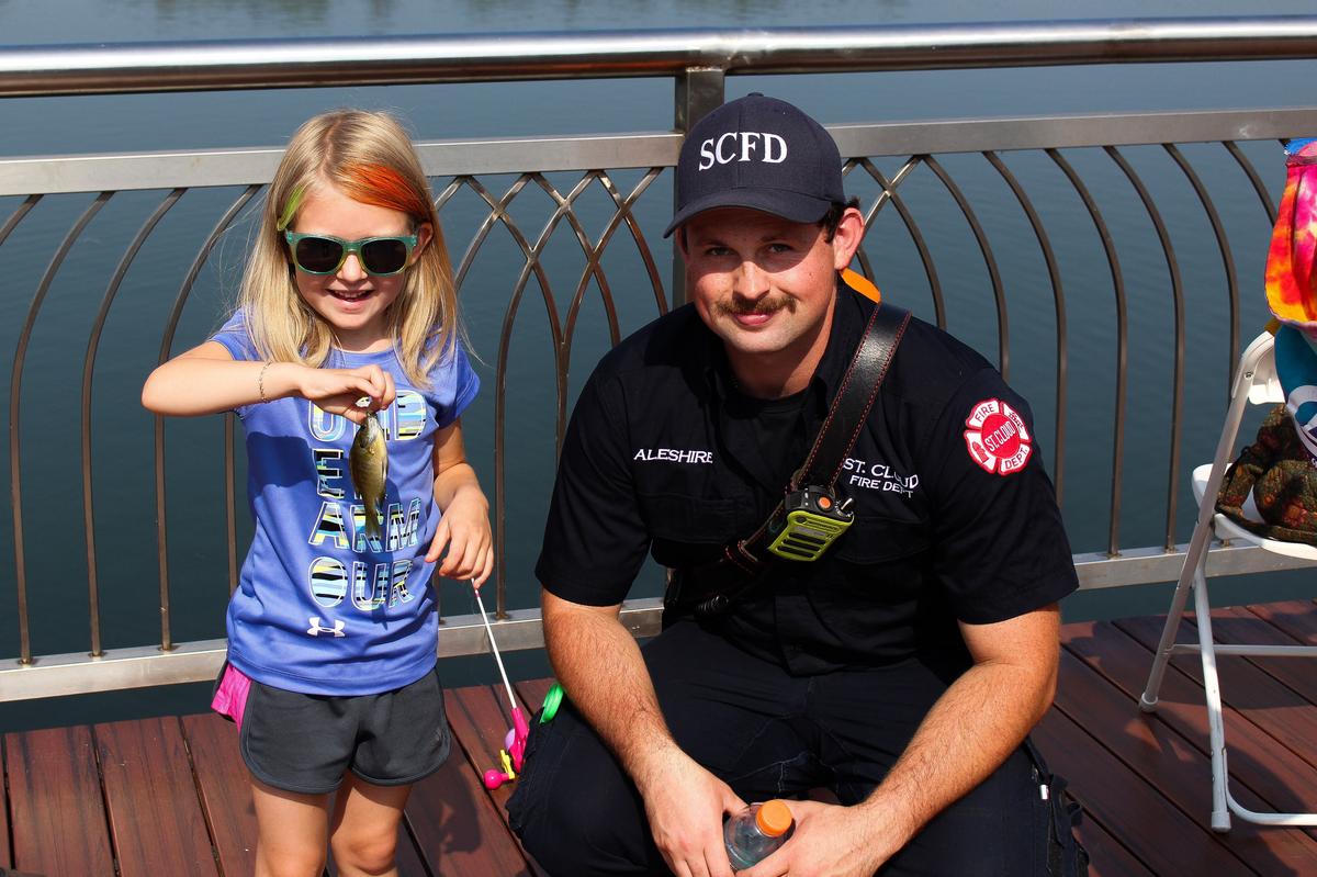 Badges And Bobbers Fishing Event At Lake George In St. Cloud