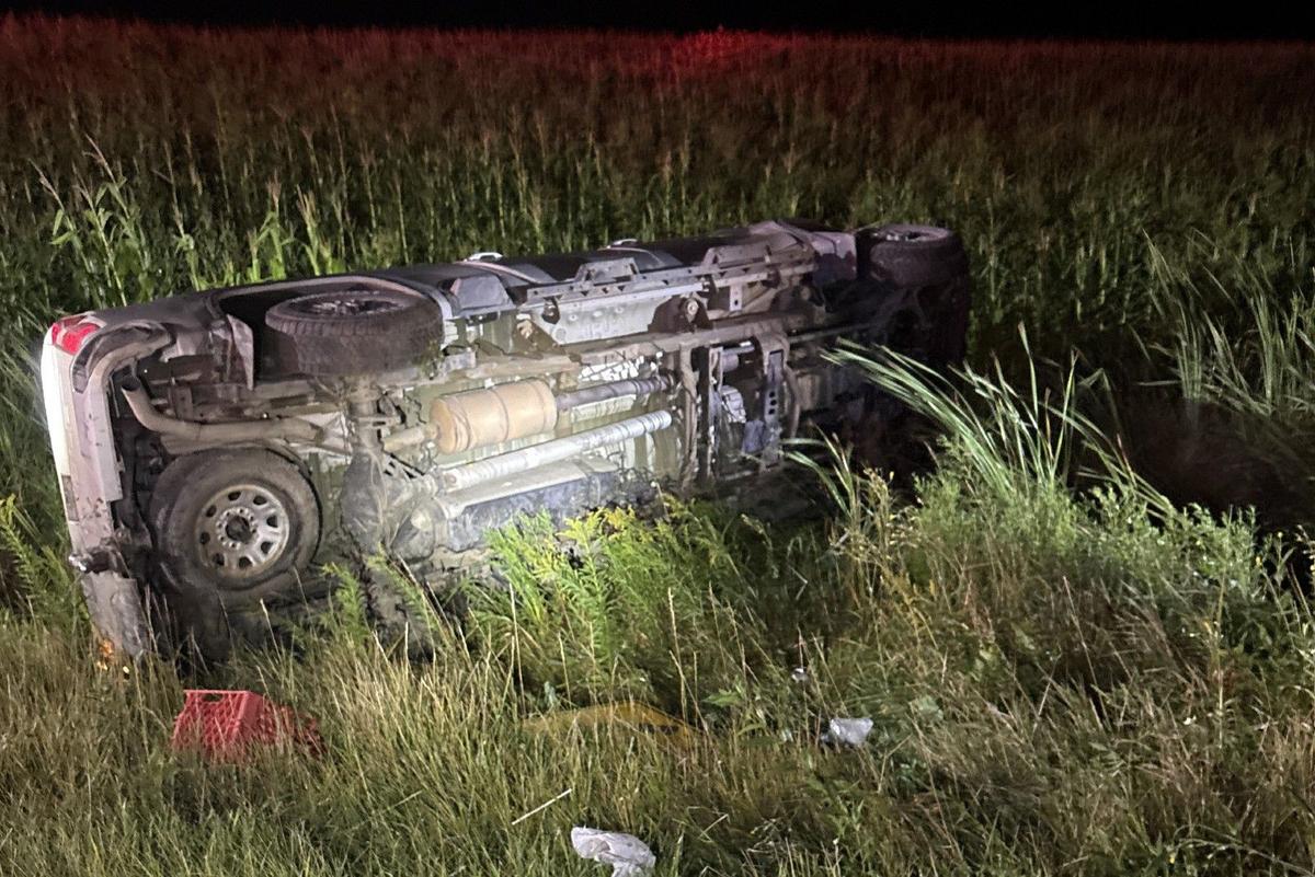 Stearns County Deputies Pull Two From Overturned Truck Stearns County Deputies Pull Two From Overturned Truck