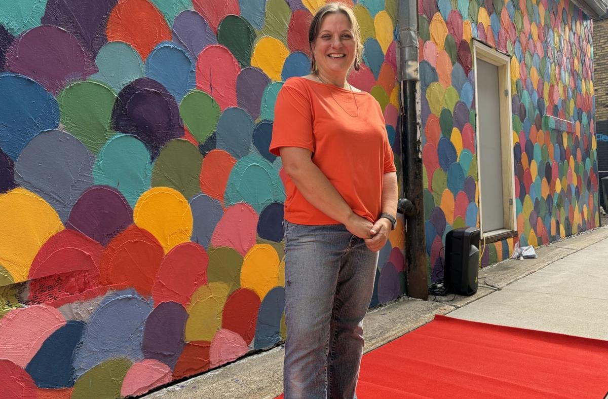 St. Cloud Artist Heidi Jeub Completes Prism Path Mural Downtown St. Cloud Artist Heidi Jeub Completes Prism Path Mural Downtown