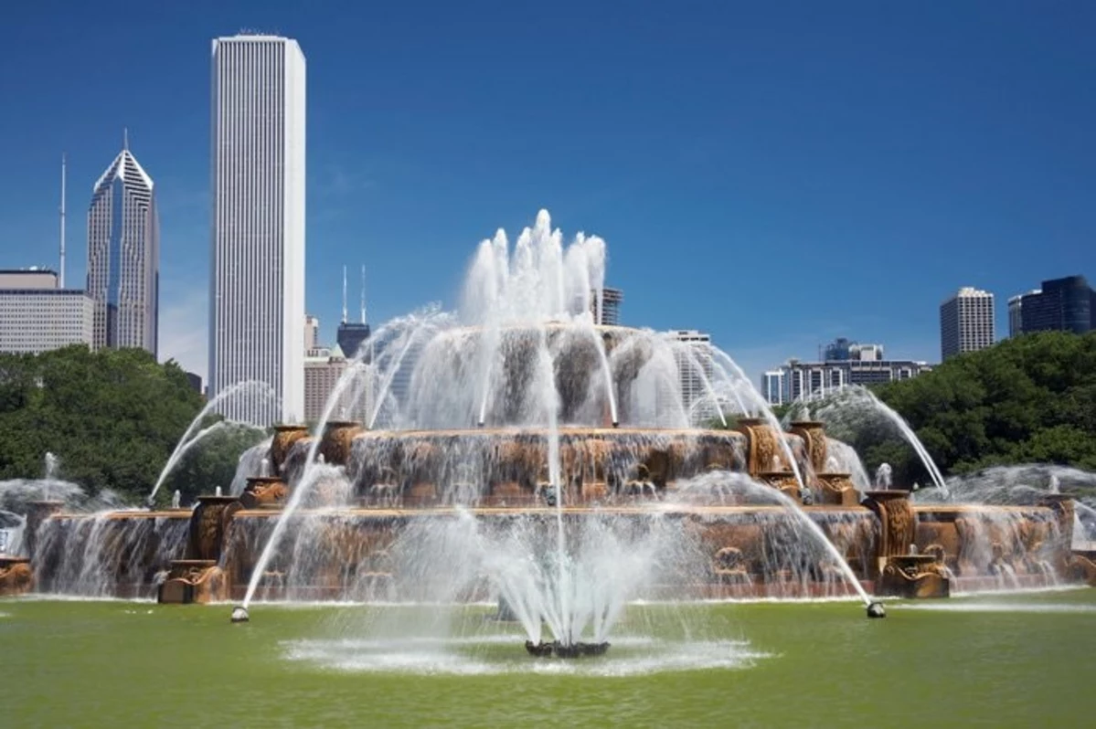 It's Kind Of Gross What They Pull Out Of Buckingham Fountain Everyday