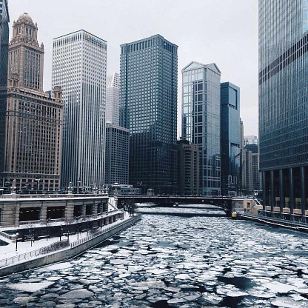Check Out This Drone Footage of the Frozen Chicago River