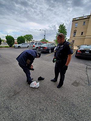 Illinois Cop Takes Off Shoes, Gives Them To Homeless Man