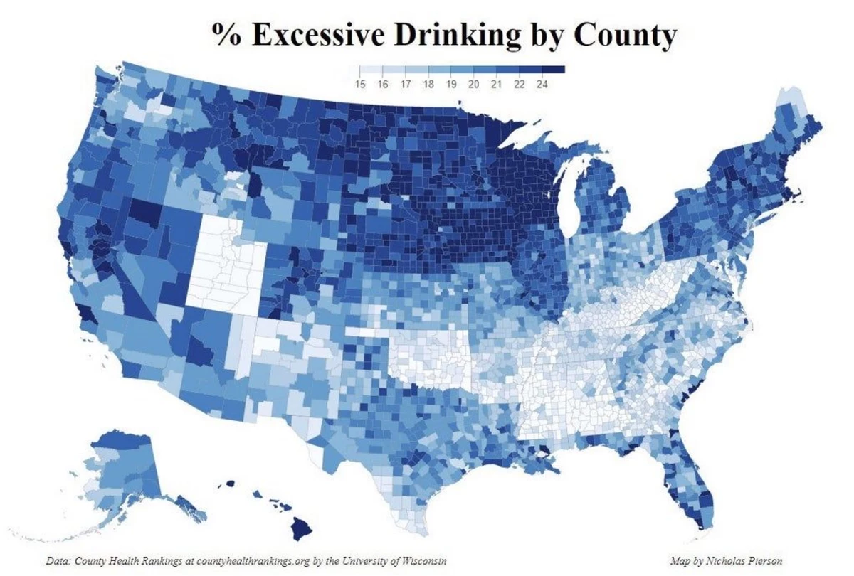 Wisconsin Flexes Drinking Muscles In New 'Drunk' Map