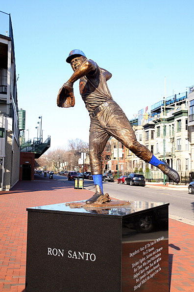 Wrigley Field, The Ron Santo statue., The West End