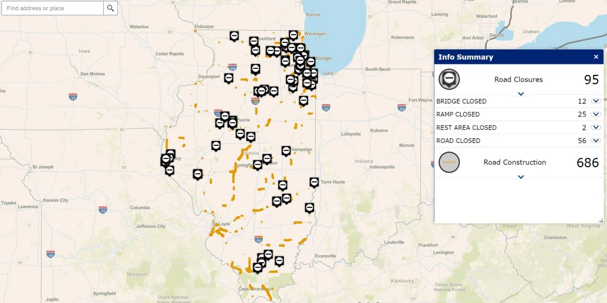 Illinois Road Trip? This Website Updates All Road Conditions