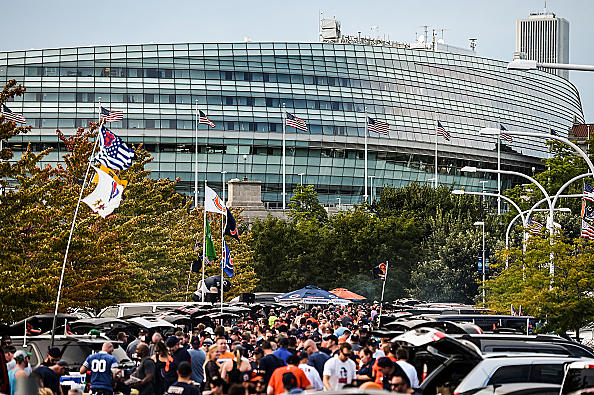 Celebrating the Bears' #1 Draft Pick at Soldier Field