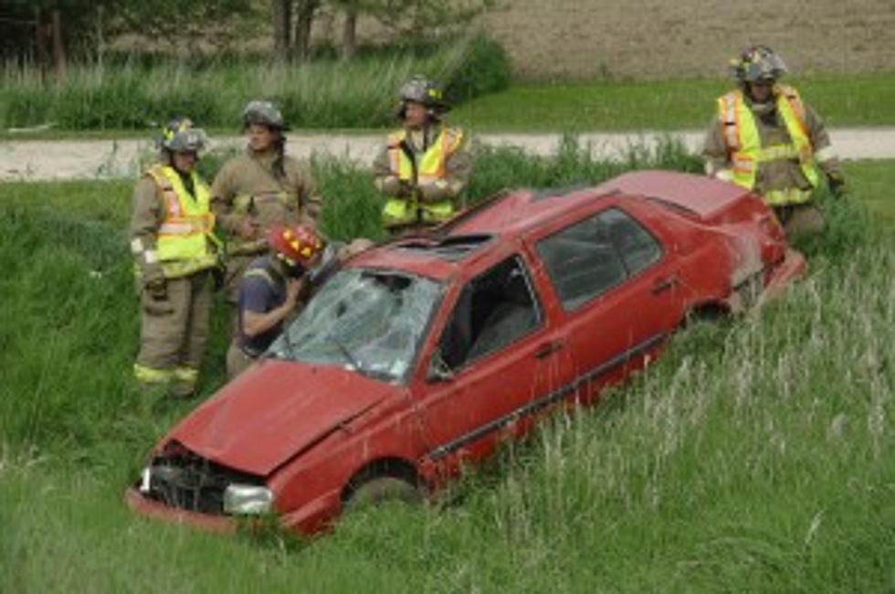 Car Rolls Three Times into Ditch Near Clermont