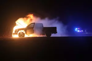 Driver Loses Pickup to Fire, Cause Unknown