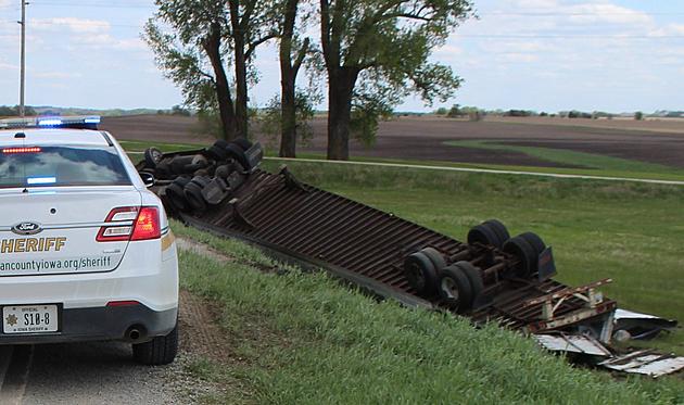 Semi is Totaled, Driver Injured and Charged in Accident