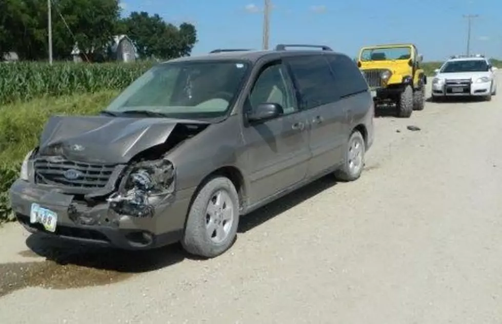 Van Rear-ends SUV Near West Union, 1 Injured