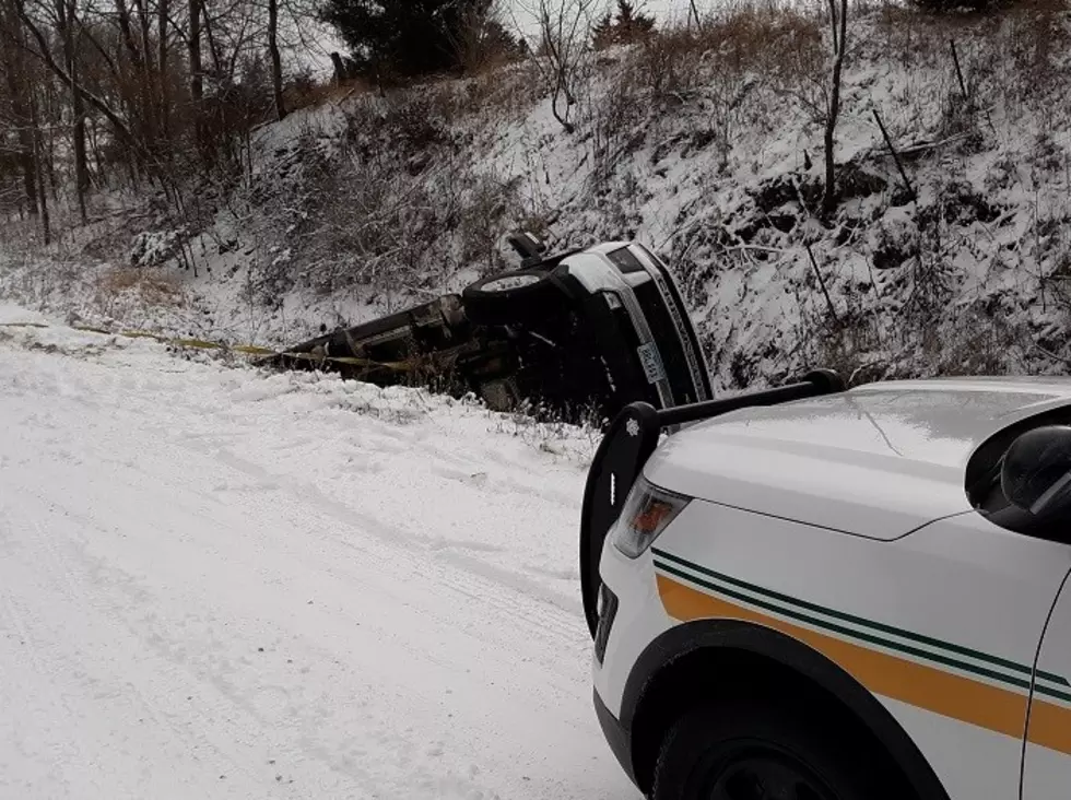 Slick Road Puts Fayette Man&#8217;s Pickup into a Ditch