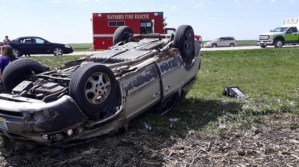 Van Rollover Near Maynard, and a Two-Vehicle Crash in Clermont