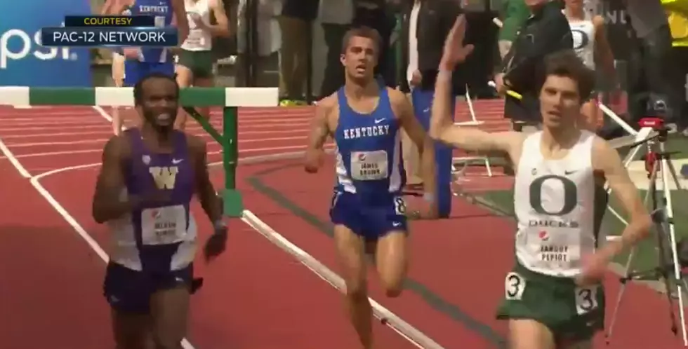 Runner Celebrates Too Early, Gets Passed at Finish Line [WATCH]