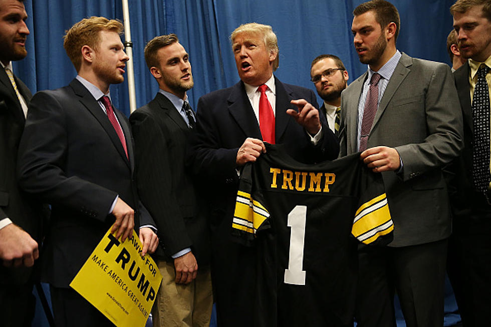 Trump Gets Support From Iowa Football Players