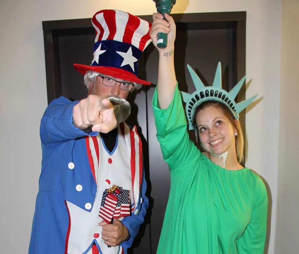 Brain & Courtlin Become Uncle Sam and the Statue of Liberty [VIDEO]