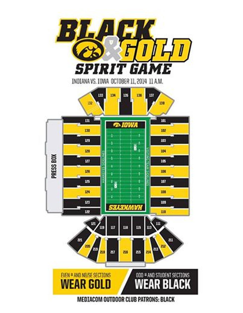 It&#8217;s The Annual Black &#038; Gold Spirit Game Tonight At Kinnick