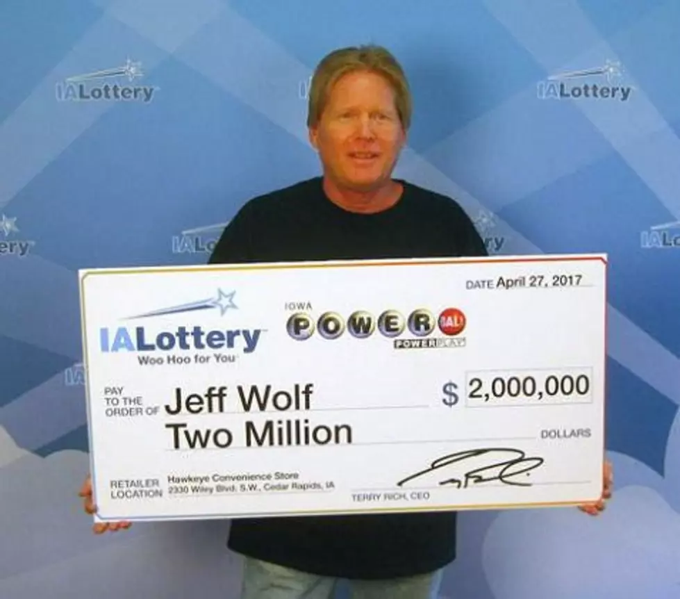 Iowa City Man Claims $2 Million Iowa Lottery Prize