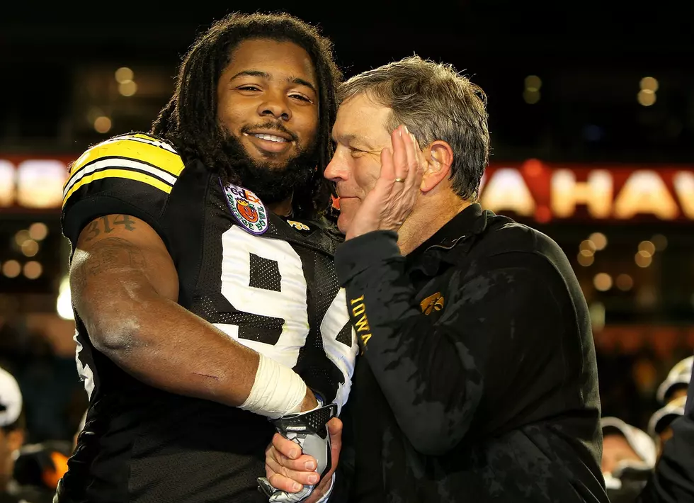 Adrian Clayborn & Kirk Ferentz Share Moment After Super Bowl