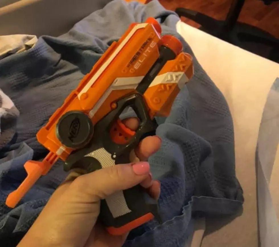 Pregnant Mom Uses Nerf Gun to Keep Husband Awake in Hospital 