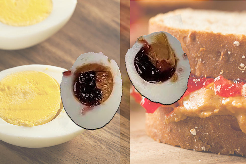 Brain & Courtlin Eat Hard-Boiled Peanut Butter and Jelly Eggs