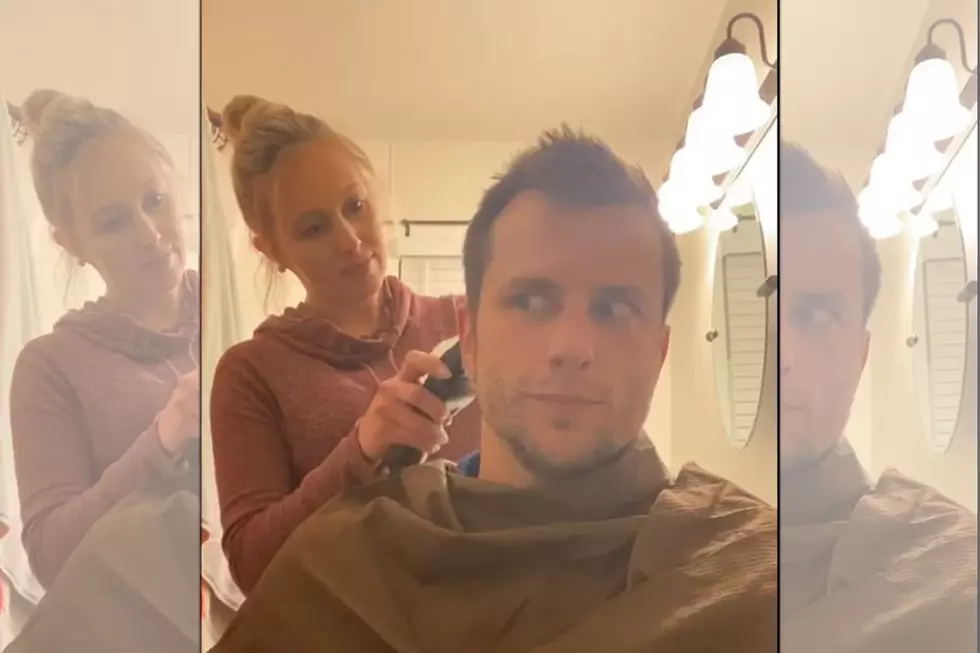 Danielle Attempts To Cut Husband&#8217;s Hair During Quarantine [PHOTOS]