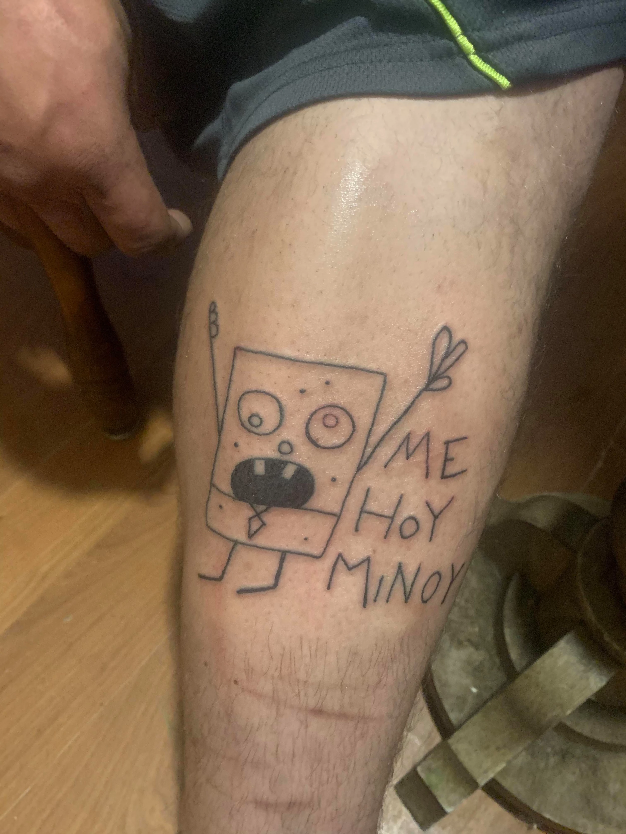 SpongeBob tattoo  Spongebob tattoo Friend tattoos Tattoos