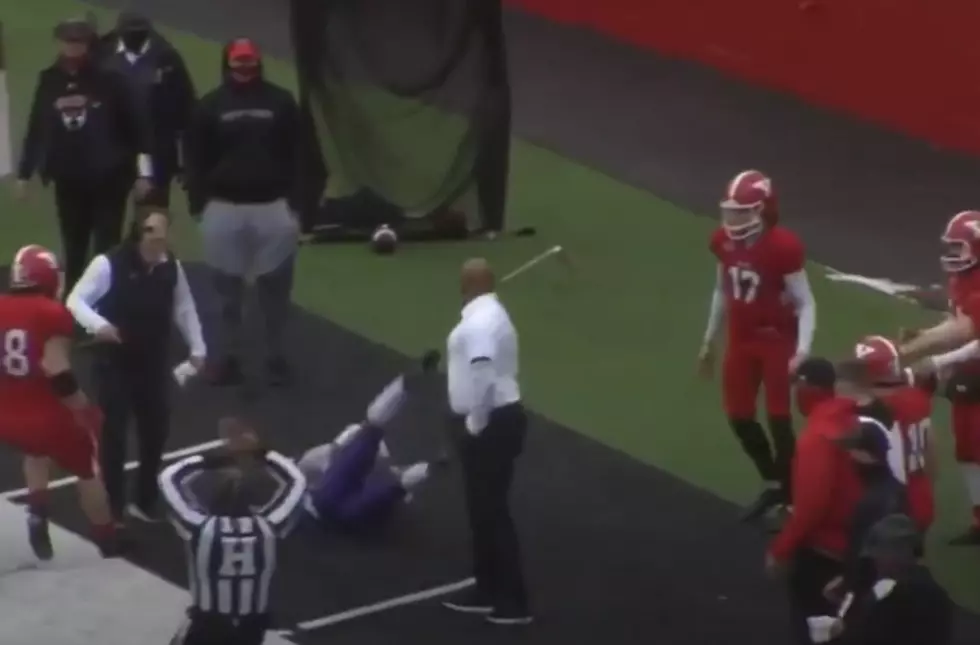 Opposing Coach Reprimanded After Cheap Shot On UNI Player [WATCH]