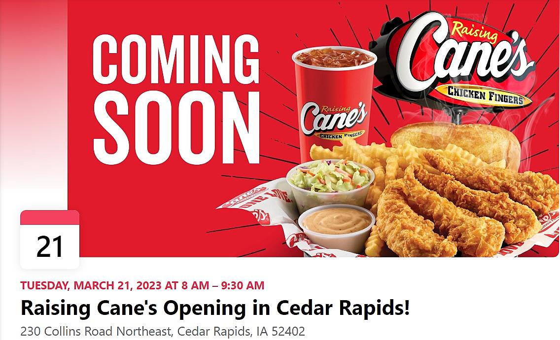 Raising Cane's chicken restaurant is coming to East Lansing