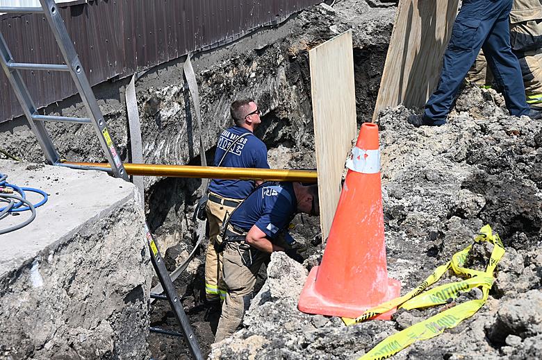 Worker Rescued by Cedar Rapids Firefighters After Trench Collapse