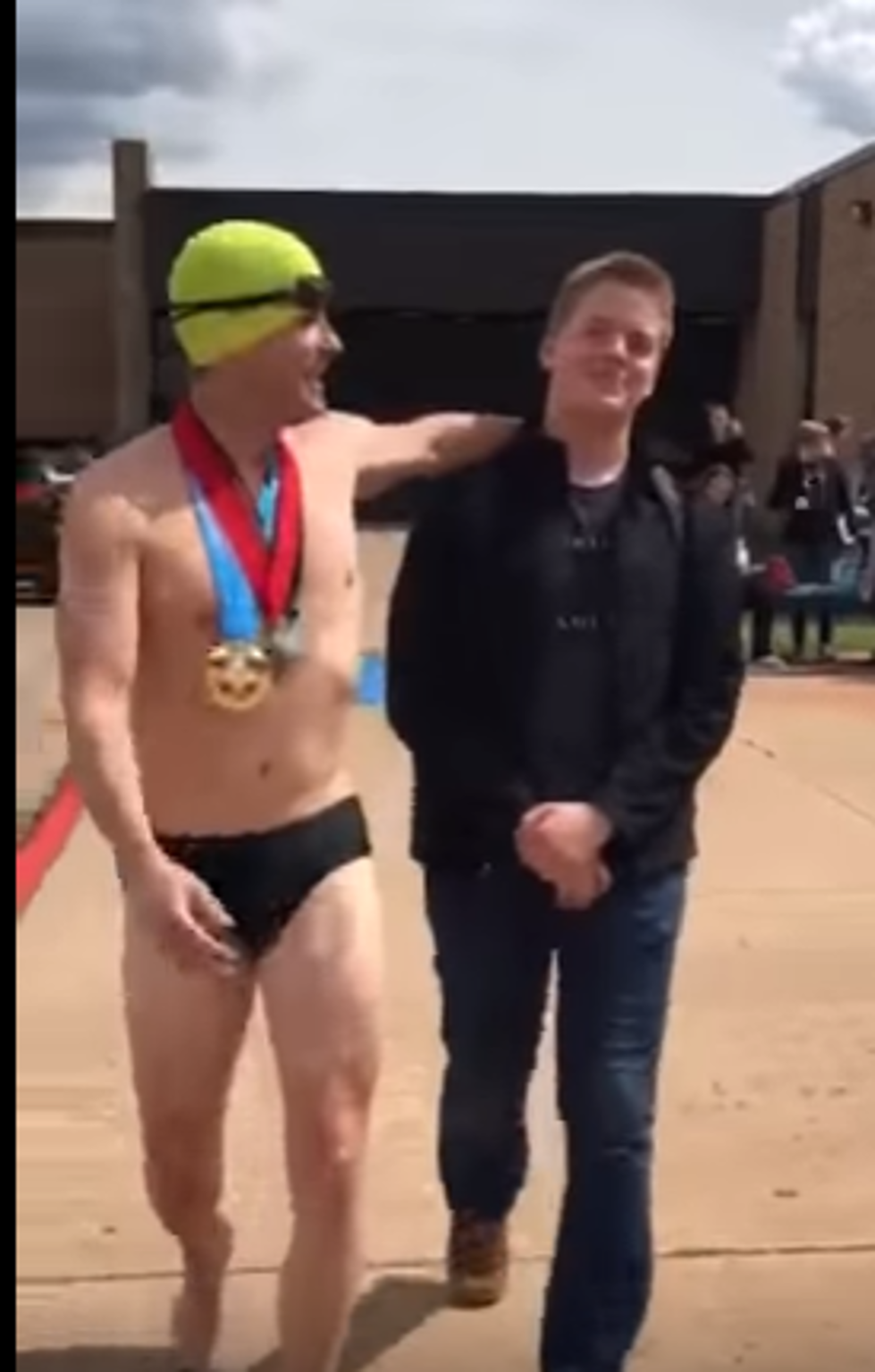 Dad Picks Up Son From School&#8230;..In A Speedo [Watch]