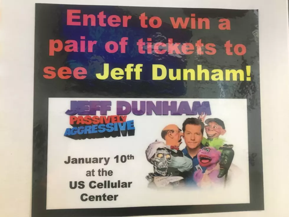Jeff Dunham Tickets And $7.99 Haircuts This Saturday!