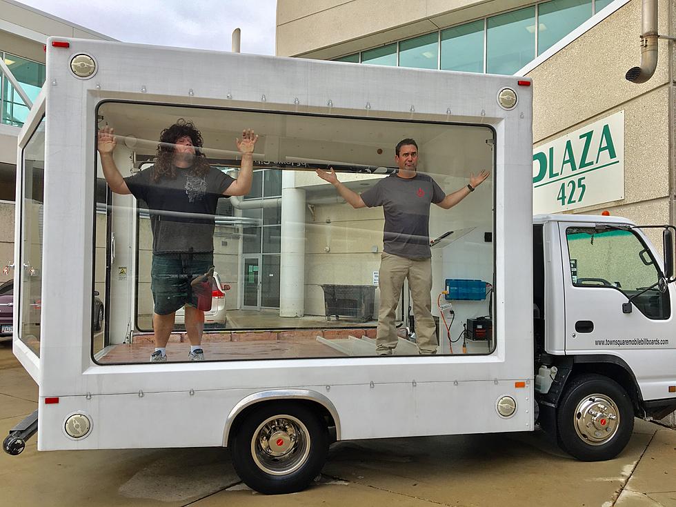Jaymz Larson hosts KRNA Stuck in a Truck Food Drive